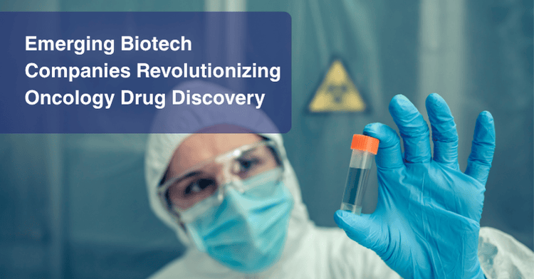Scientists in biotech lab developing small molecule drugs for oncology