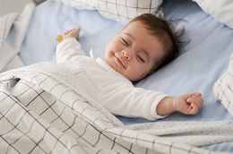 Baby Sleep Peacefully in the Crib